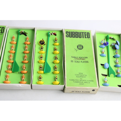 180 - 3 x Vintage SUBBUTEO 00 Scale Team Players In Original Boxes Inc Leeds, Bradford