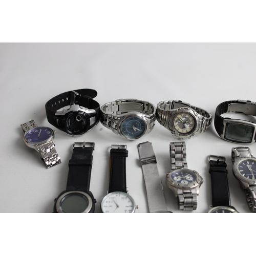 185 - 20 x Assorted Vintage Gents QUARTZ WRISTWATCHES Inc. Lorus, Limit Etc