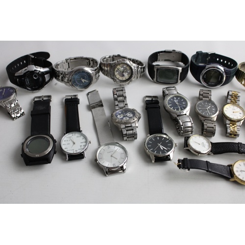 185 - 20 x Assorted Vintage Gents QUARTZ WRISTWATCHES Inc. Lorus, Limit Etc