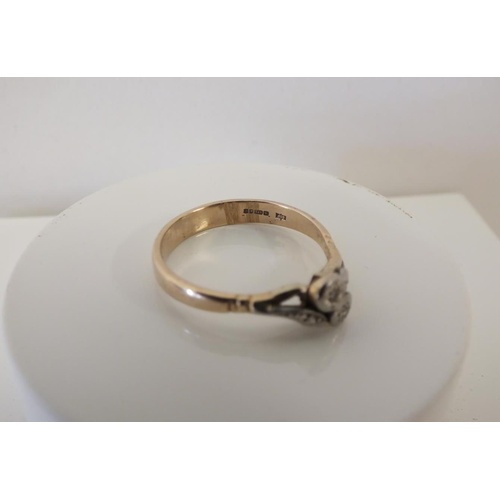 224 - 9ct GOLD RING 2.5g, SIZE Q