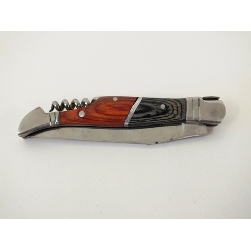 238 - VINTAGE LAGUIOLE FOLDING POCKET KNIFE WITH CORKSCREW