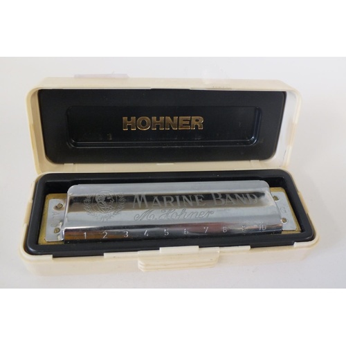 227 - VINTAGE GERMAN M.HOHNER MARINE BAND HARMONICA IN ORIGINAL BOX