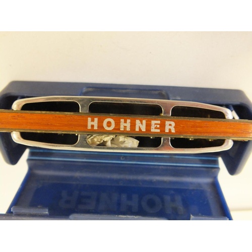 271 - THREE VINTAGE BOXED HOHNER HARMONICA