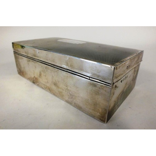 296 - LARGE SILVER HALLMARKED BOX