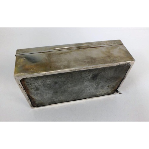 296 - LARGE SILVER HALLMARKED BOX