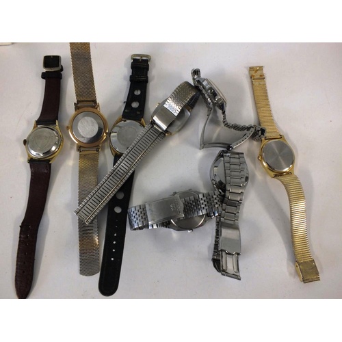 312 - EIGHT VINTAGE WATCHES FOR SPARES OR REPAIRS