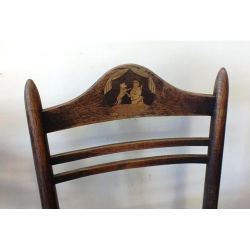 321 - TWO VICTORIAN OAK ORNATE CHAIRS