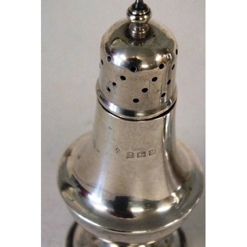 319 - ANTIQUE STERLING SILVER PEPPERETTE AND SALT SHAKERS BIRMINGHAM 1923 HALLMARKS  