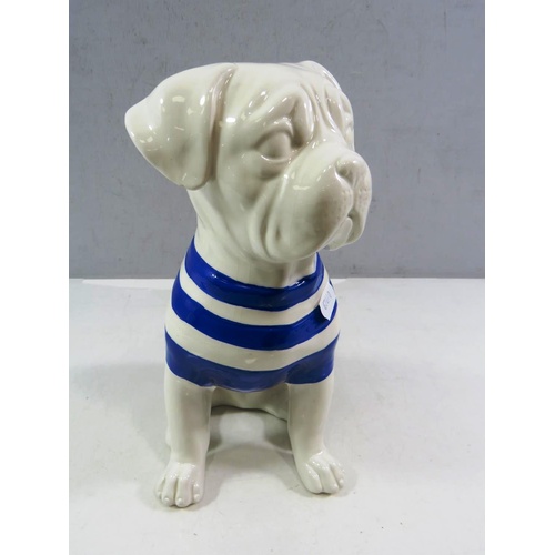 340 - CERAMIC DOG FIGURE