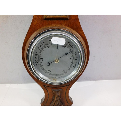 374 - OAK BAROMETER