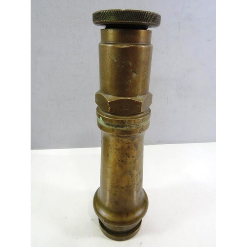 391 - BRASS FIREHOSE NOZZLE