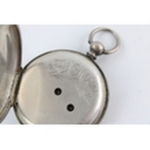 190 - 2 x Vintage Gents Stamped .999 FINE SILVER Pocket Watches Key-Wind (146g) for Spares or Repairs