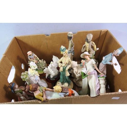 470 - TWELVE ASSORTED FIGURINES ( BISQUE )