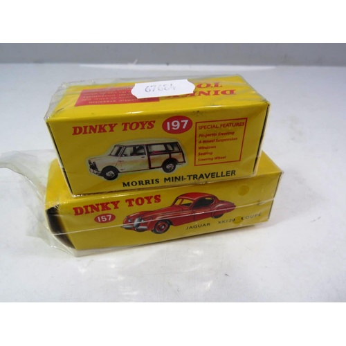 476 - JAGUAR & MINI TRAVELLER ATLAS BOXED DINKY CARS