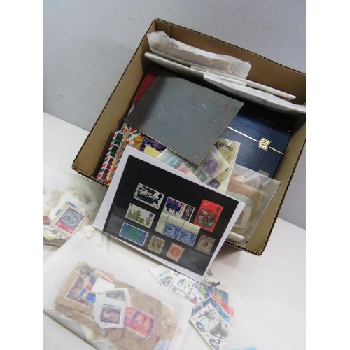 498 - GLORY BOX OF STAMPS, ALBUMS ETC