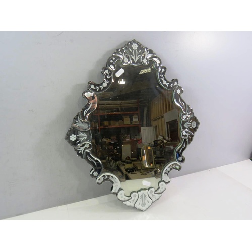 502 - ETCH SCROLL EDGE WALL MIRROR