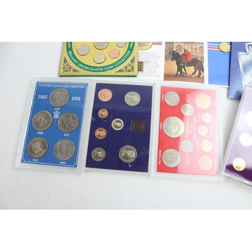 25 - 7 x Vintage ROYAL MINT GB & Northern Ireland Un-Circulated COIN Sets 1965-1999