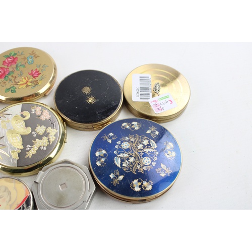 86 - 10 x Assorted Vintage Ladies Vanity COMPACTS Inc Stratton, Enamel, 1920s Etc