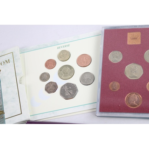 31 - 4 x Vintage ROYAL MINT GB & Northern Ireland Un-Circulated Coin Sets 1970-1996