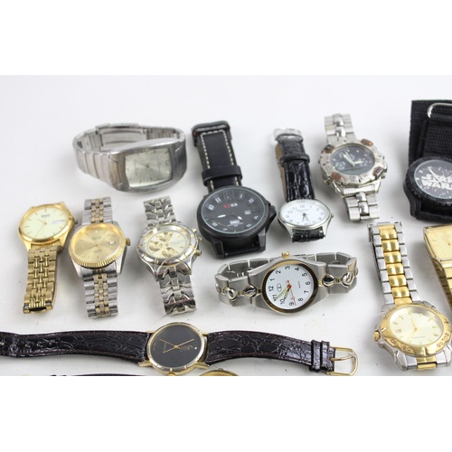 111 - 20 x Assorted Vintage Gents QUARTZ WRISTWATCHES Inc. Seiko, Rotary Etc