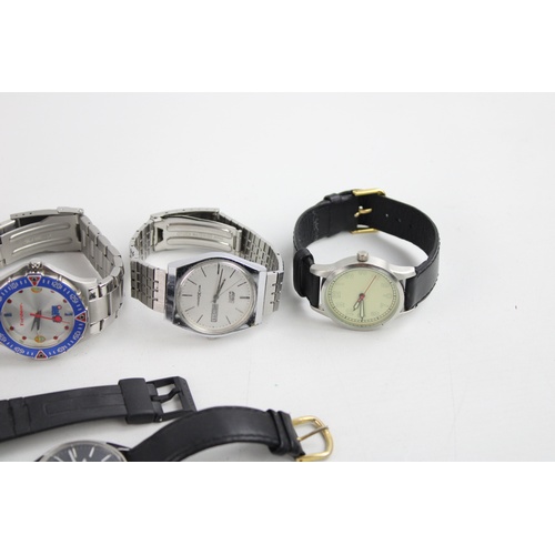 56 - 8 x Assorted Vintage Gents QUARTZ Wristwatches WORKING Inc. Pulsar, Casio Etc