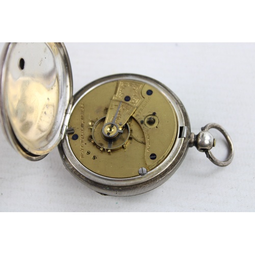 70 - Vintage Gents WALTHAM .925 STERLING SILVER Pocket Watch Key-Wind WORKING (116g)