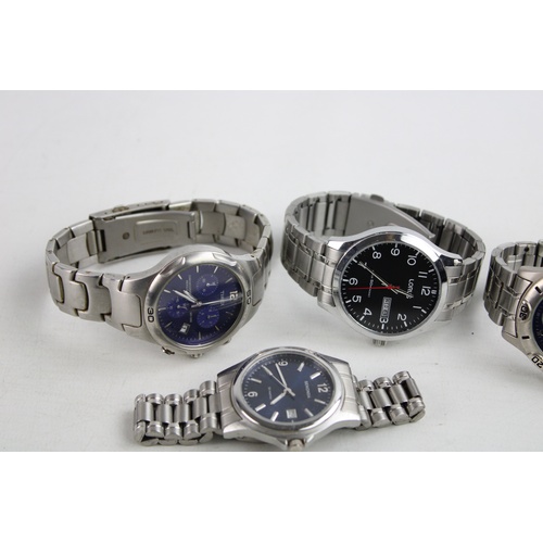 74 - 4 x Assorted Gents Quality QUARTZ Wristwatches WORKING Inc. Timex, Lorus Etc