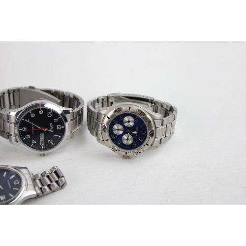 74 - 4 x Assorted Gents Quality QUARTZ Wristwatches WORKING Inc. Timex, Lorus Etc