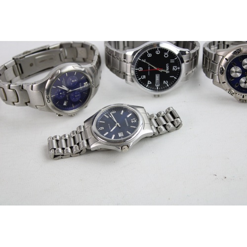 74 - 4 x Assorted Gents Quality QUARTZ Wristwatches WORKING Inc. Timex, Lorus Etc