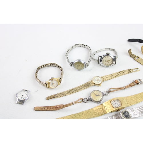 157 - 25 x Vintage Ladies WRISTWATCHES / HEADS Hand-Wind & Automatic Inc. Limit Etc