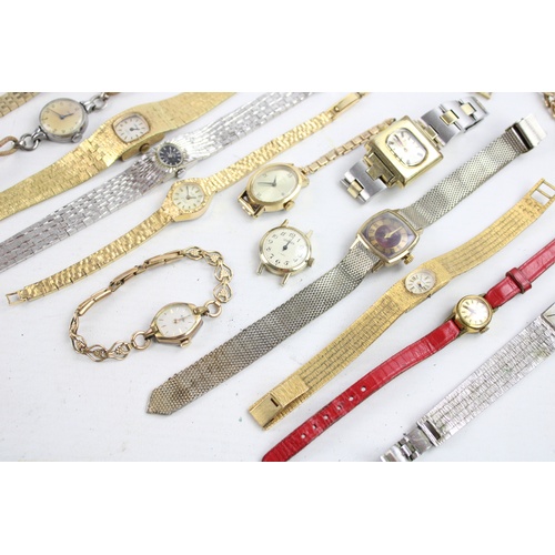 157 - 25 x Vintage Ladies WRISTWATCHES / HEADS Hand-Wind & Automatic Inc. Limit Etc