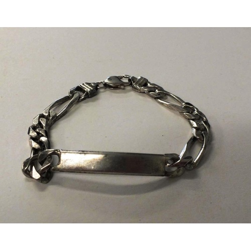 238 - VINTAGE STERLING SILVER IDENTITY BRACELET 9