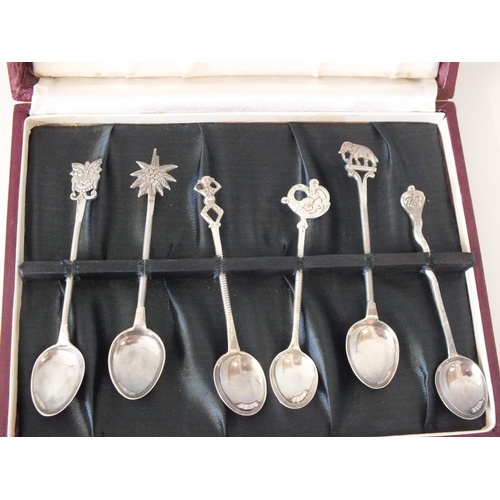 249 - VINTAGE BOXED SET OF SIX ISLAMIC SILVER SPOONS