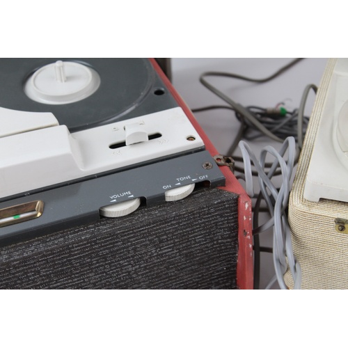 2 x Vintage Reel to Reel TAPE RECORDERS Inc. Marconiphone, BSR Etc