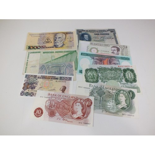 96 - COLLECTION OF OLD BRITISH AND WORLD BANK NOTES