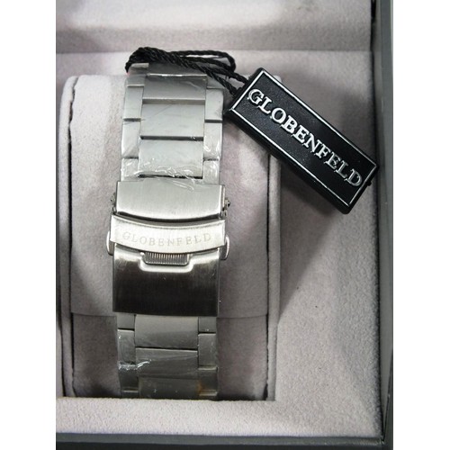 119 - GERMAN GLOBENFELD GENTS DRESS WATCH WORKING AND BOXED WITH 5 YEAR GUARANTEE RRP£245