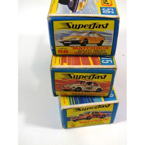 121 - THREE ORIGINAL MATCHBOX CARS