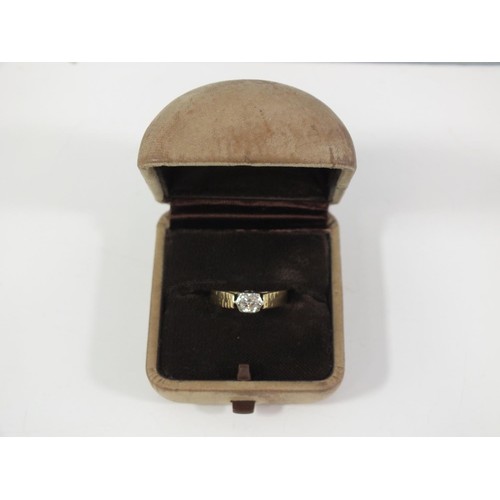 168 - 18ct DIAMOND RING IN BOX 3.3g