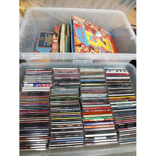 495 - APPROXIMATELY 120 CD'S AND VINYL RECORDS