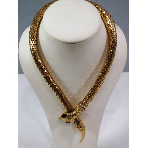 201 - STATEMENT SNAKE NECKLACE CHOKER