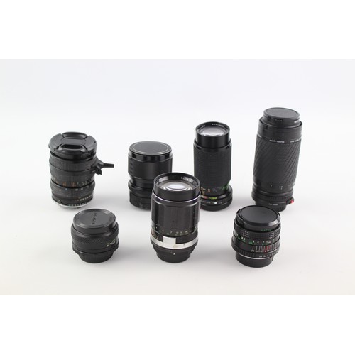 35 - 7 x Assorted CAMERA LENSES Inc. Fuji, Tamron, Soligor, Sigma & Sirius Etc.