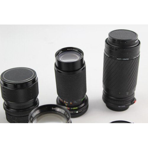 35 - 7 x Assorted CAMERA LENSES Inc. Fuji, Tamron, Soligor, Sigma & Sirius Etc.