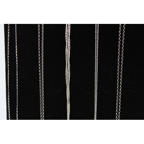 25 - 15 x Vintage .925 Sterling Silver CHAIN Necklaces inc. Curb, Rolo (24g)