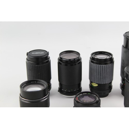 16 - 7 x Assorted CAMERA LENSES Inc. Super Ozeck, Vivitar, Miranda & Kenlock Etc.