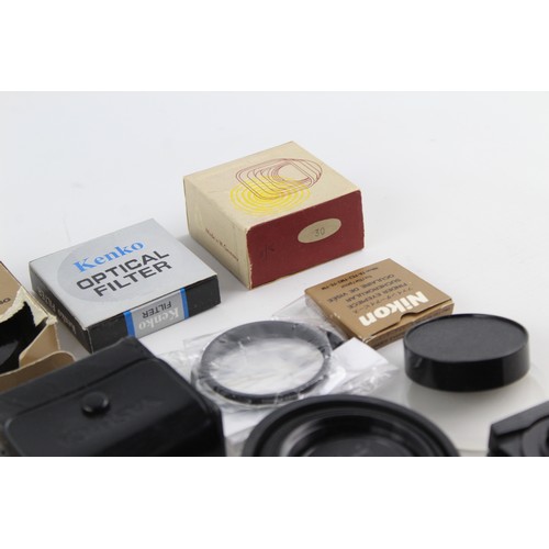 48 - Assorted CAMERA ACCESSORIES Inc. Lens Filters, Caps, Hoods & Teleconverters