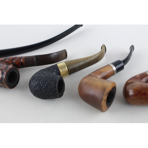 92 - 6 x Assorted Vintage Estate Smoking Pipes Inc. B & B, Big Ben, Uncle Paul, Etc