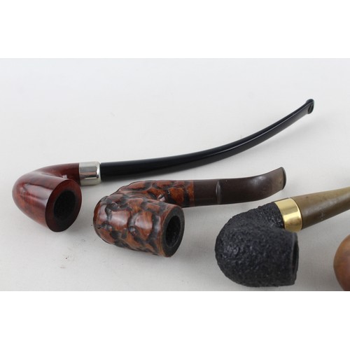 92 - 6 x Assorted Vintage Estate Smoking Pipes Inc. B & B, Big Ben, Uncle Paul, Etc