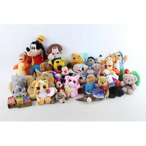 84 - Job Lot of Assorted Soft Toys & Teddy Bears Inc. Disney, Wallace & Gromit, Etc