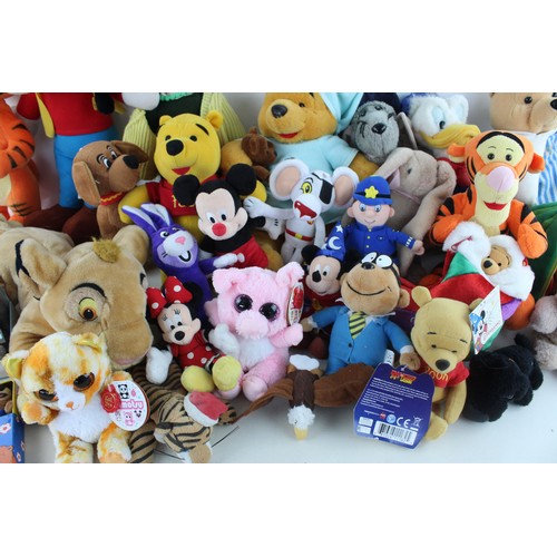 84 - Job Lot of Assorted Soft Toys & Teddy Bears Inc. Disney, Wallace & Gromit, Etc