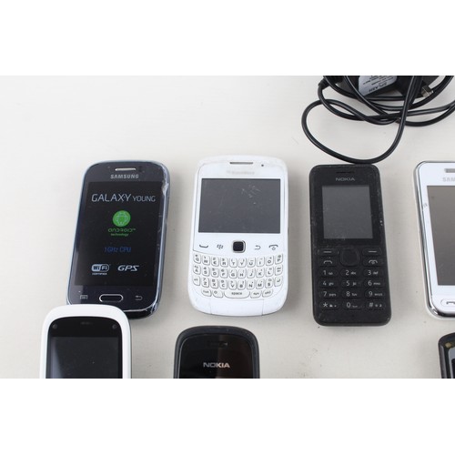 98 - 14 x Assorted MOBILE PHONES Inc Touch Screen, Smart Phones, Samsung, Nokia Etc